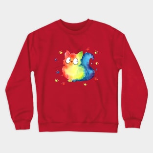 Rainbow Cat Crewneck Sweatshirt